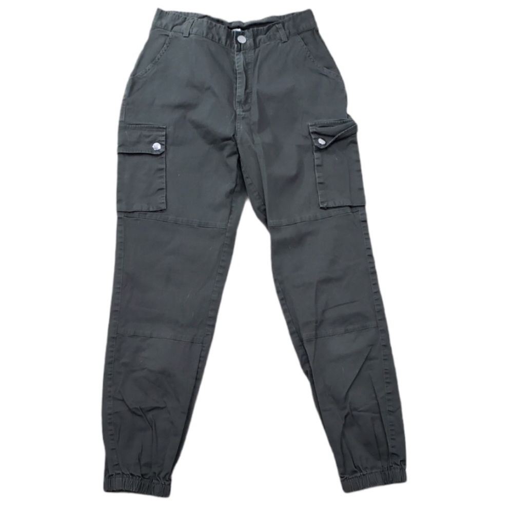 Women Green Olive Cargo Pants